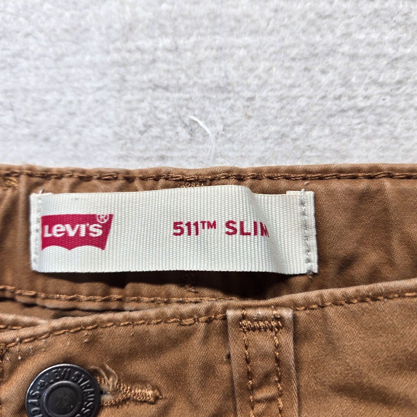Levi's Levi's Chino Pants Solid Brown Regular Adult Women's 12 26W 26L Brown Chino Pants 502 Womens Size 34" / US 12 / IT 48 - 2 Thumbnail