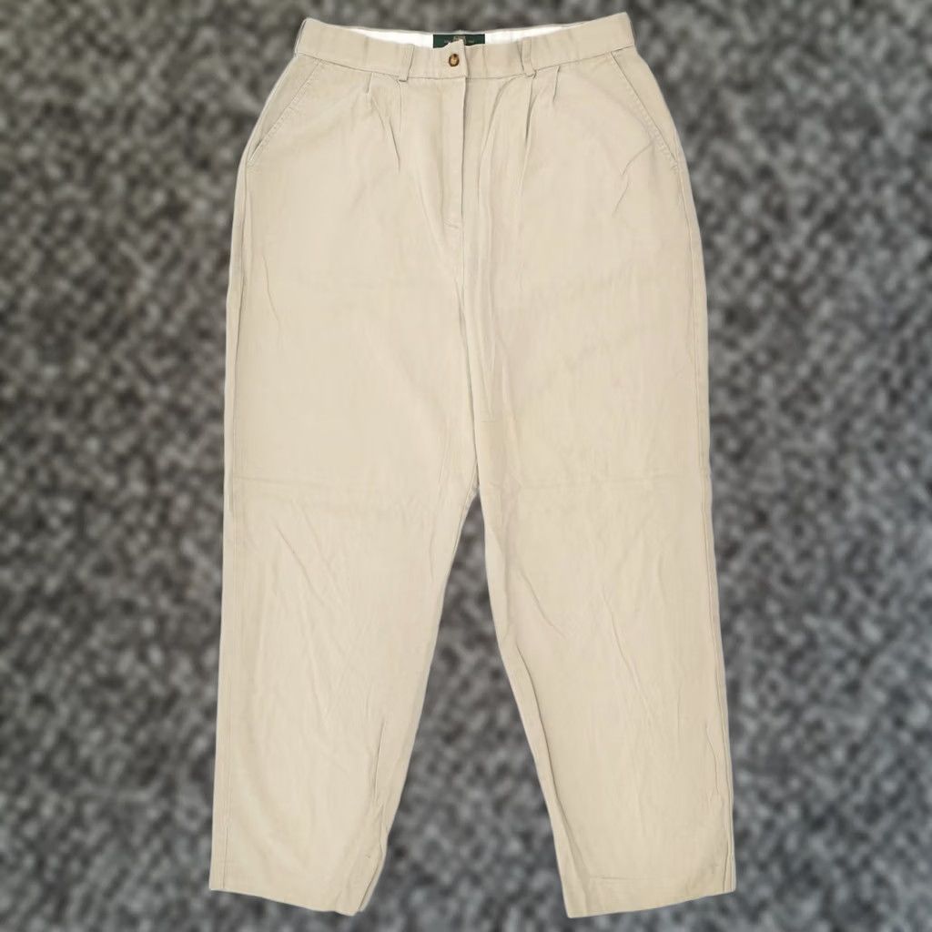 Orvis ORVIS Womens Straight Casual Trousers UK 14 Large Beige Rayon W32 L30 Size 24" / US 00 / IT 34 - 1 Thumbnail