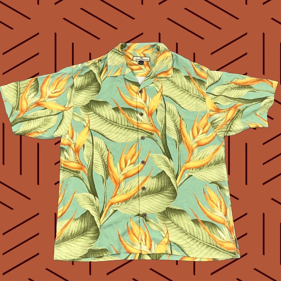 Tommy Bahama Tommy Bahama Hawaiian Shirt Large Silk Floral Tropical Resort Mens Multicolor Size US L / EU 52-54 / 3 - 1 Thumbnail
