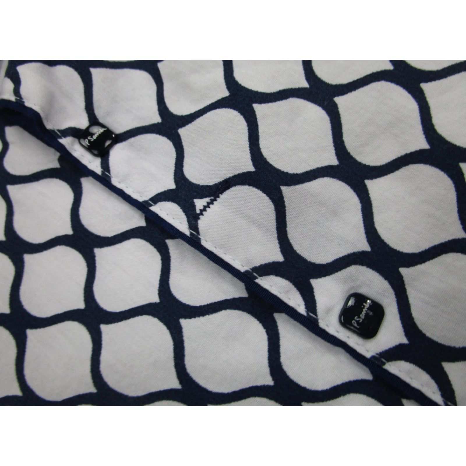 Vintage Paul Semih Shirt Mens 2XL White Geometric Print Short Sleeve Button Up Casual Size US XXL / EU 58 / 5 - 5 Thumbnail