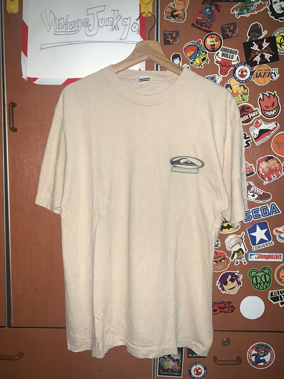 Vintage Vintage Quiksilver T-shirt Size US M / EU 48-50 / 2 - 2 Thumbnail