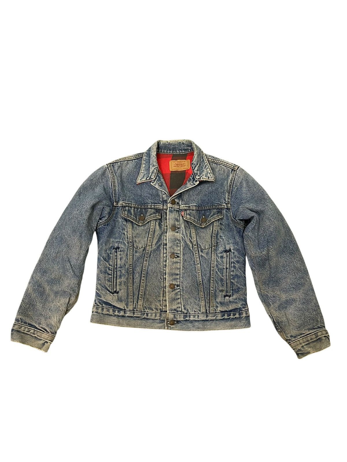 Levi's Vintage Clothing Vtg 1987 Levi’s Denim Trucker Jacket Flannel Lining 6🟩0 Size US S / EU 44-46 / 1 - 1 Thumbnail