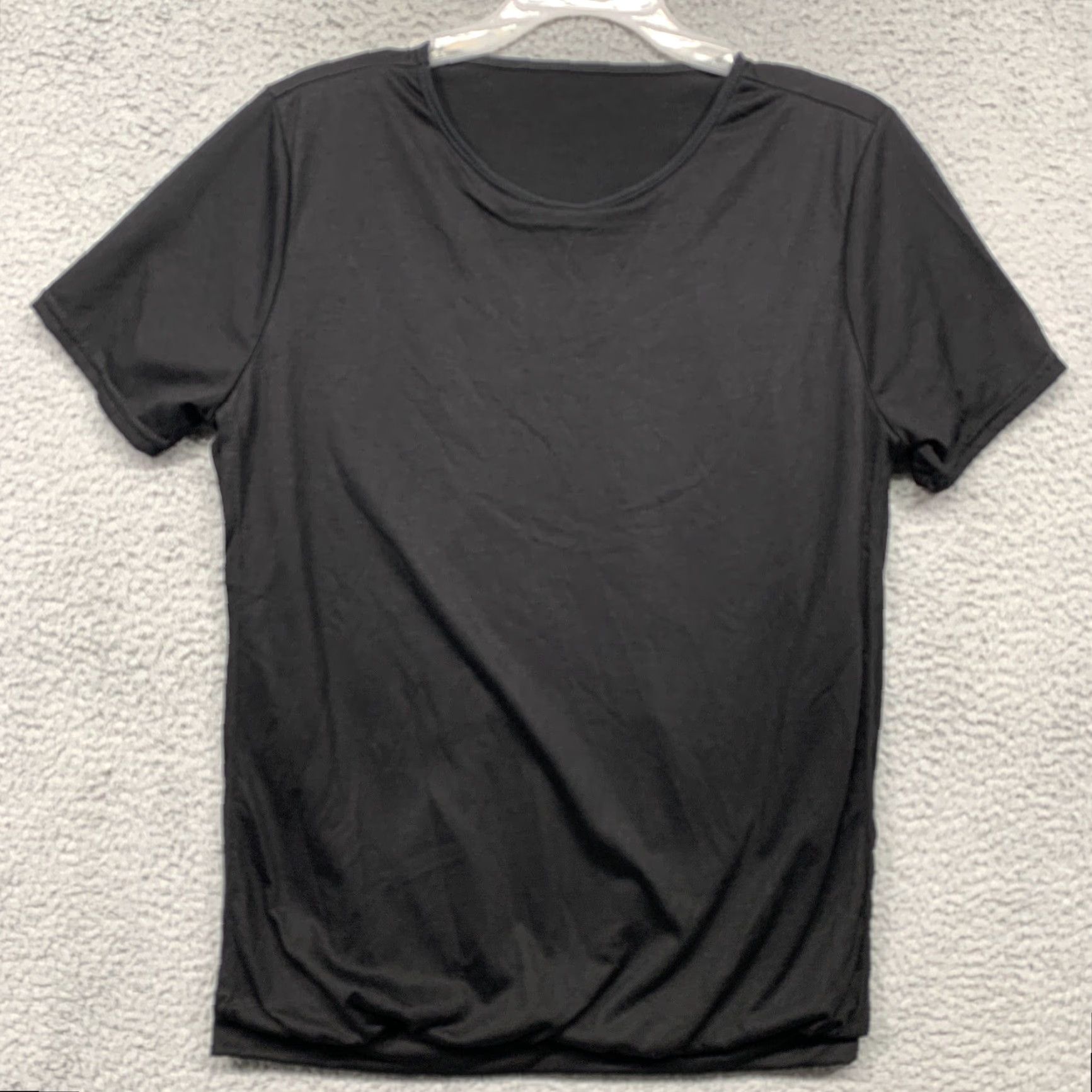 Vintage Maternity Nursing Tee Black XL Elastic Gathered Hem Side Slits Comfortable NWOT Shirt Women XL Black Easy Nursing Tee Size XL / US 12-14 / IT 48-50 - 2 Thumbnail
