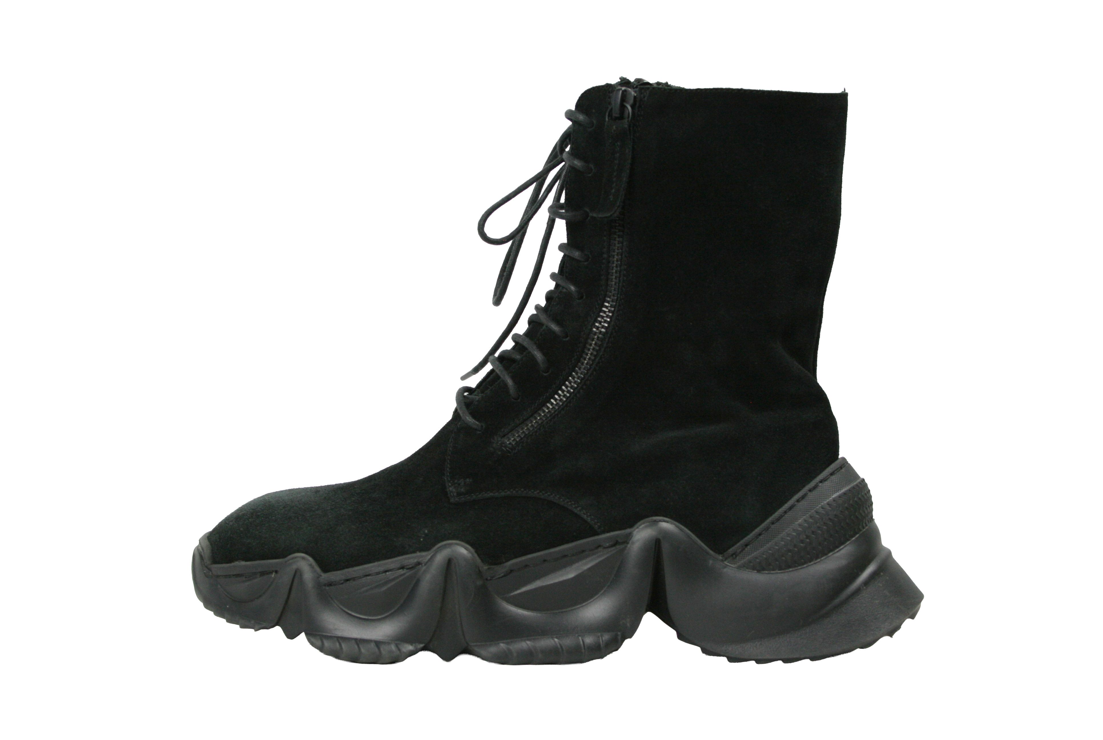 Rundholz Black Label Avant Garde Massive Suede Double Zip Boots Size US 10 / IT 40 - 1 Thumbnail