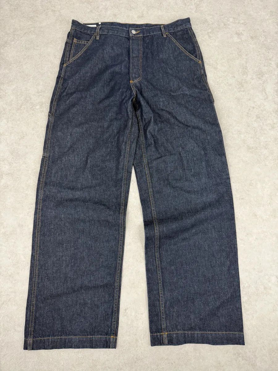 Dries Van Noten Dries Van Noten Navy Brut Denim Carpenter Jeans Size US 37 - 6 Thumbnail