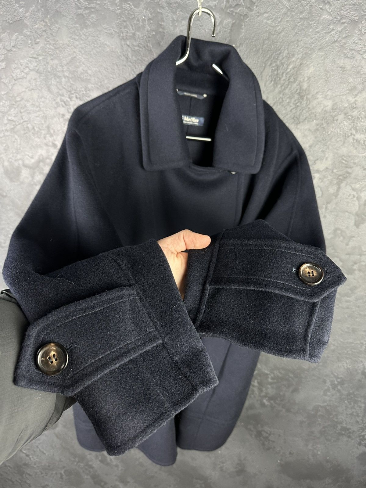 Max Mara Max Mara CUCITO A MANO Wool Coat Italy Size L / US 10 / IT 46 - 7 Thumbnail