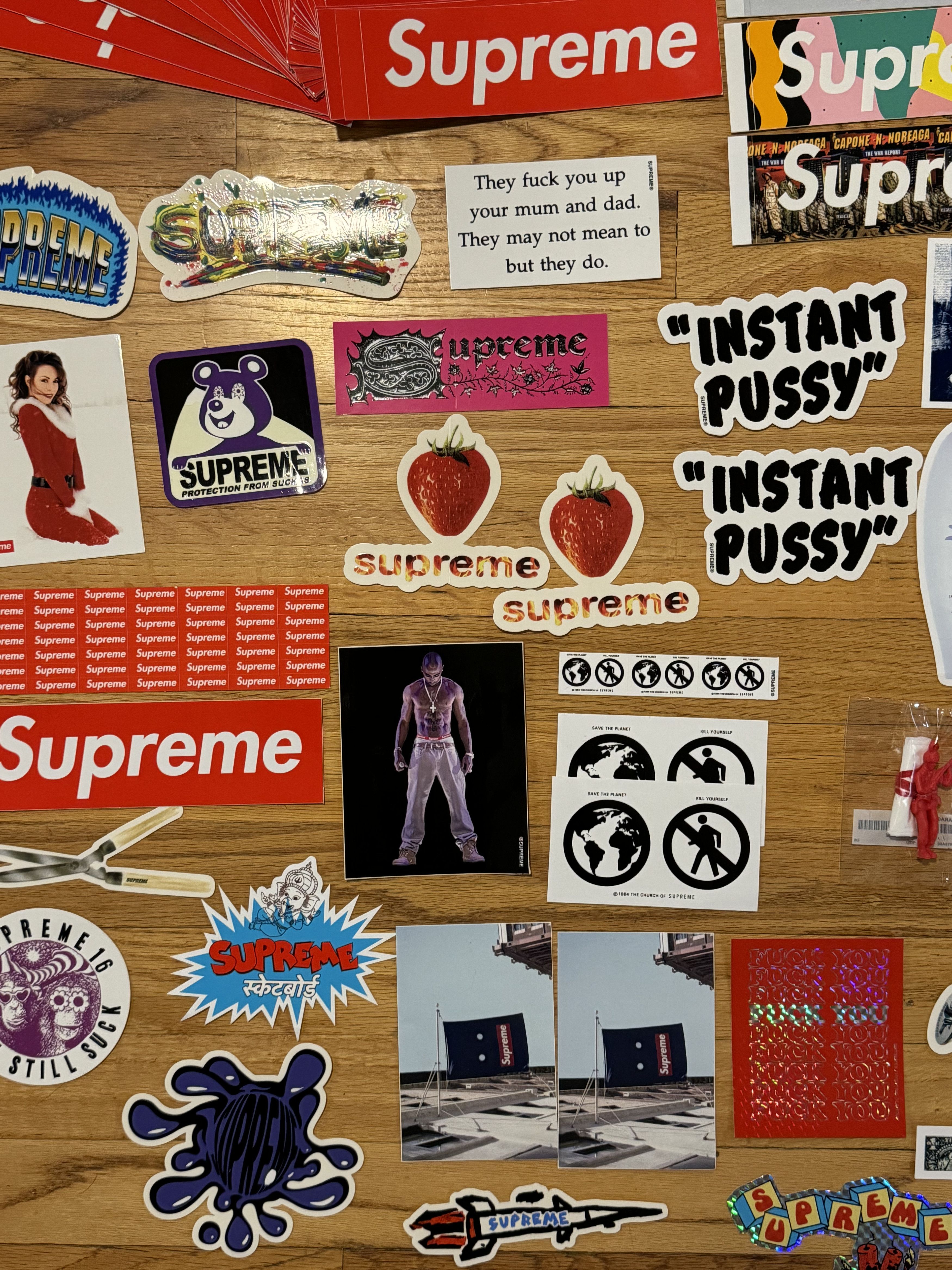 Supreme Vintage Supreme Sticker Collection – 42+ Box Logos + Rares Size ONE SIZE - 5 Thumbnail