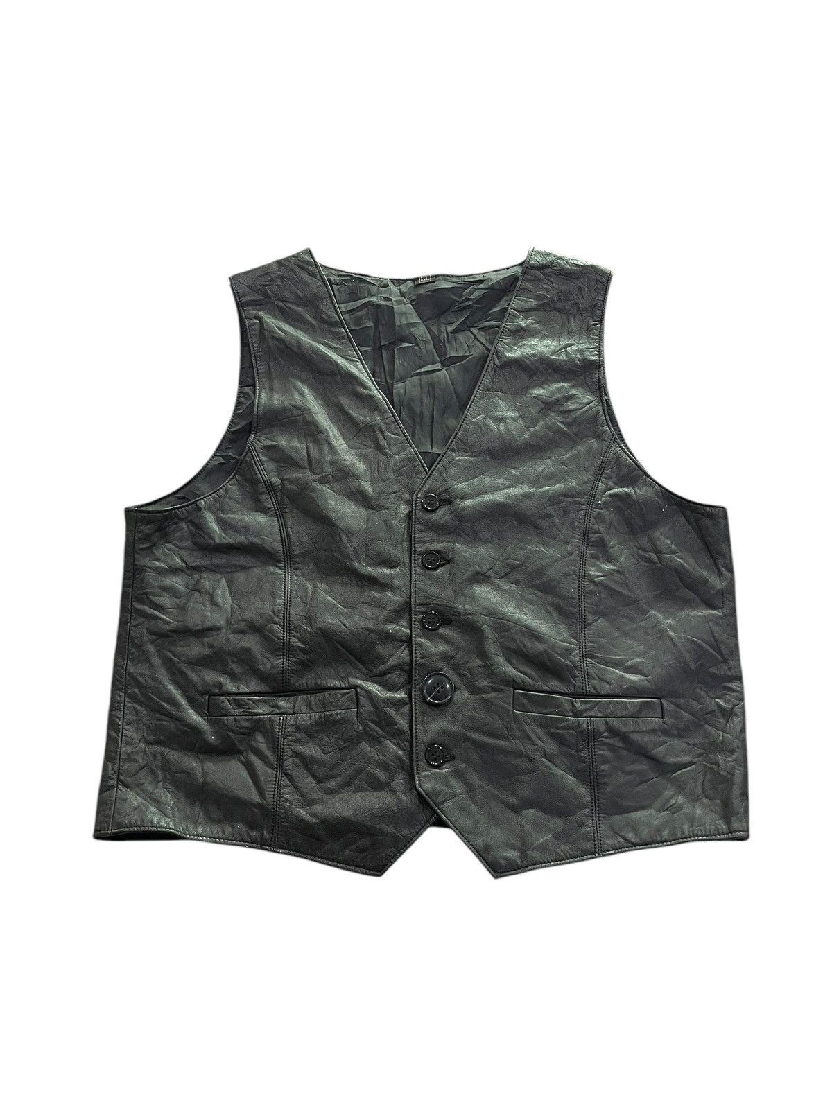 If Six Was Nine 🇯🇵 JAPANESE BRAND GENUINE LEATHER VEST Size US L / EU 52-54 / 3 - 1 Thumbnail
