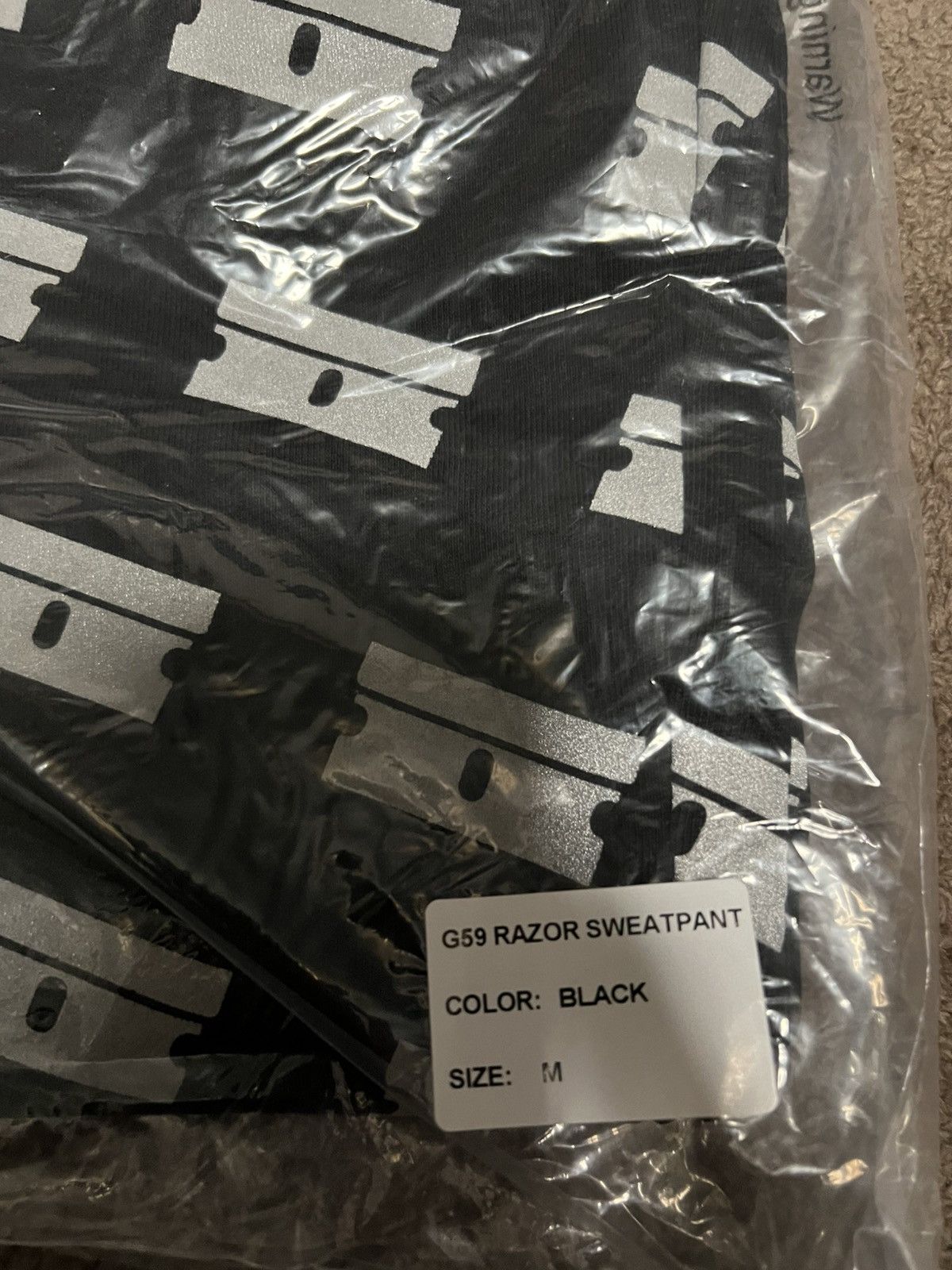 G59 Records G59 RAZOR SWEATPANT (BLACK) MEDIUM Size US 32 / EU 48 - 2 Thumbnail