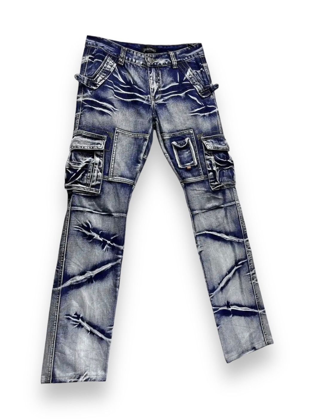 Other FYE💥JEANSIAN Barbed Wire Clawmark Vogue Punk Cargo Denim💥 Size US 30 / EU 46 - 4 Thumbnail