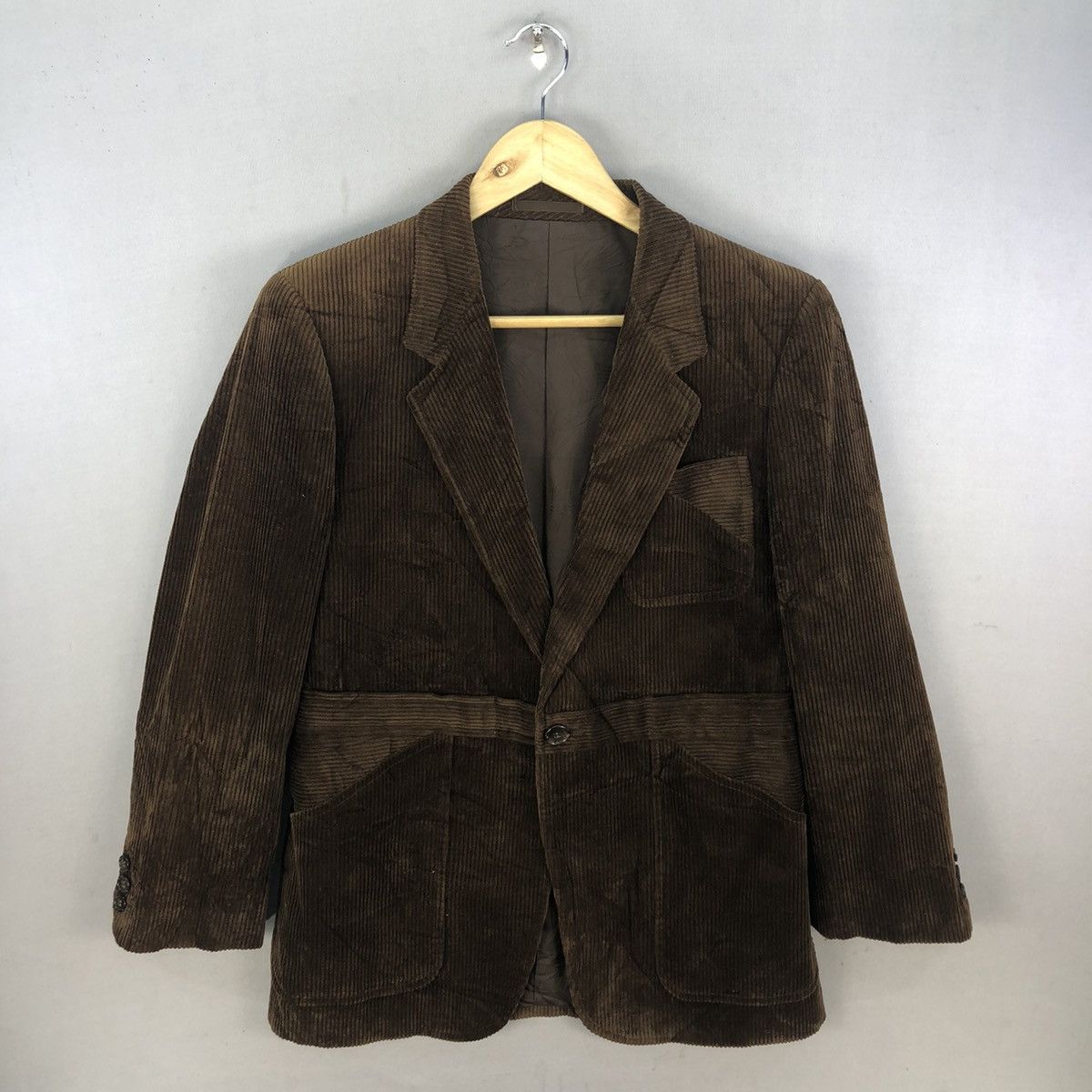 Lanvin Lanvin Luxury Corduroy Blazer Jacket Size US XS / EU 42 / 0 - 1 Thumbnail