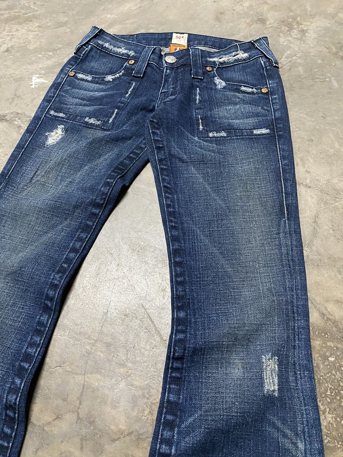 True Religion Flare Jeans True Religion Distressed Size 27" / US 4 / IT 40 - 5 Thumbnail