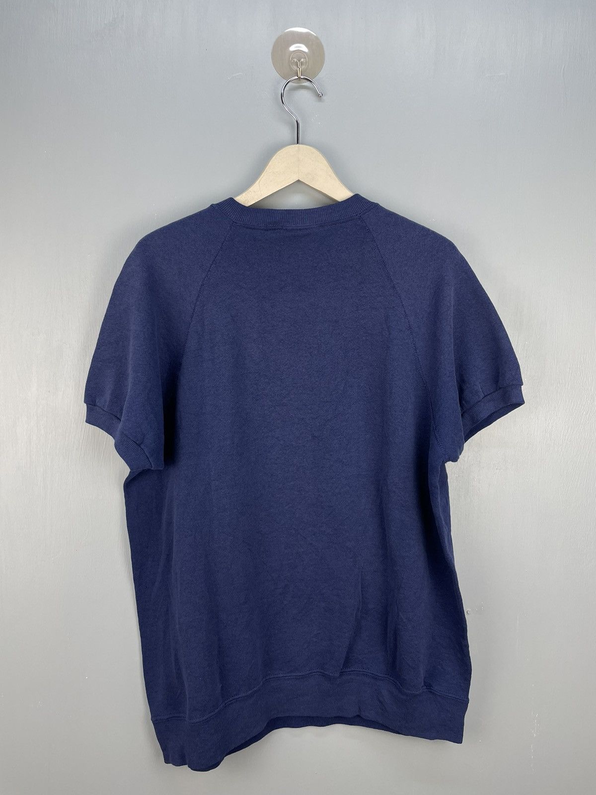 Vintage Vintage 80s Plain half sleeve sweatshirt Size US L / EU 52-54 / 3 - 2 Thumbnail