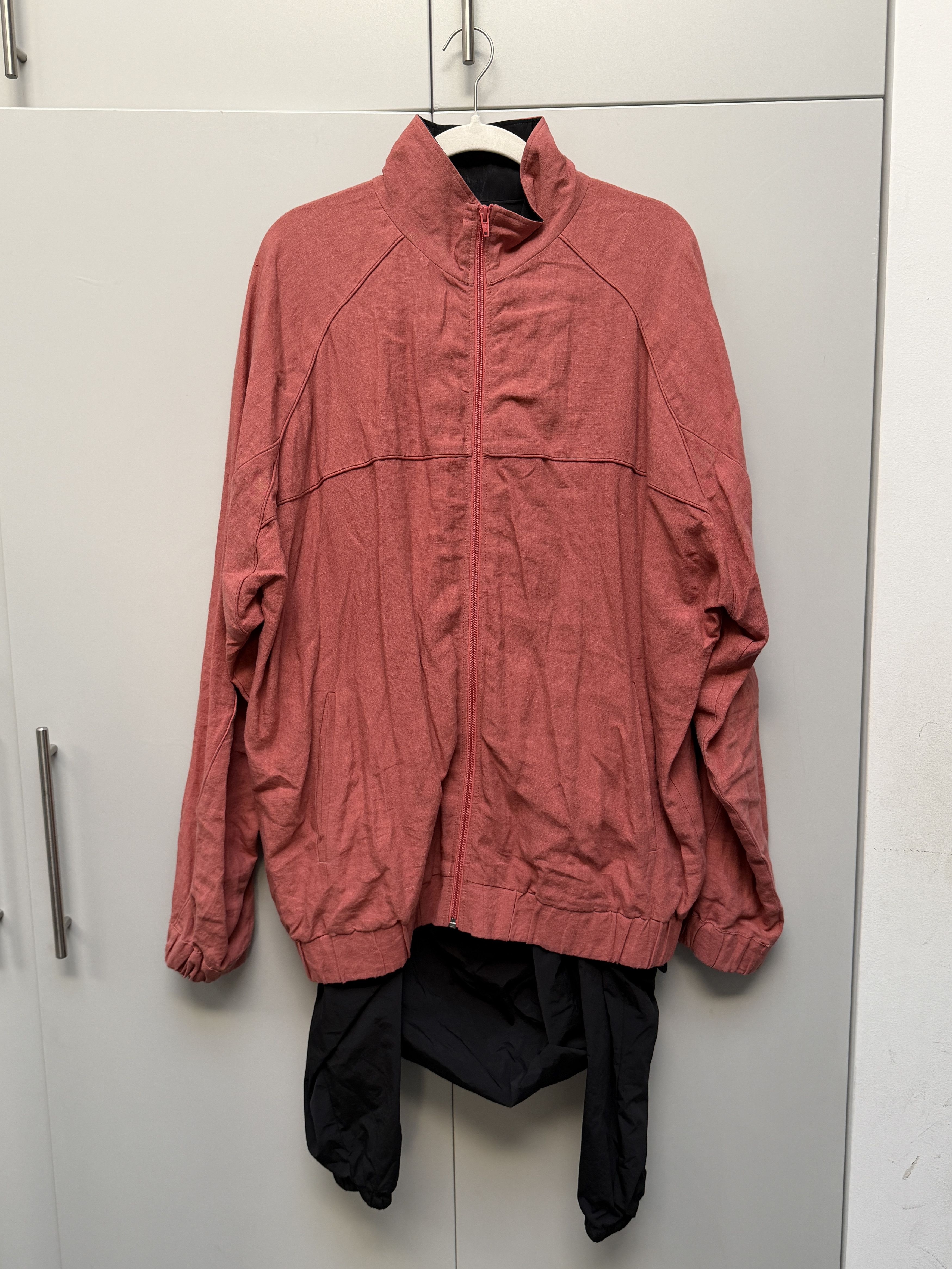 Y/Project Y/Project SS18 Layered Red Linen Black Nylon Parka Size US S / EU 44-46 / 1 - 1 Thumbnail
