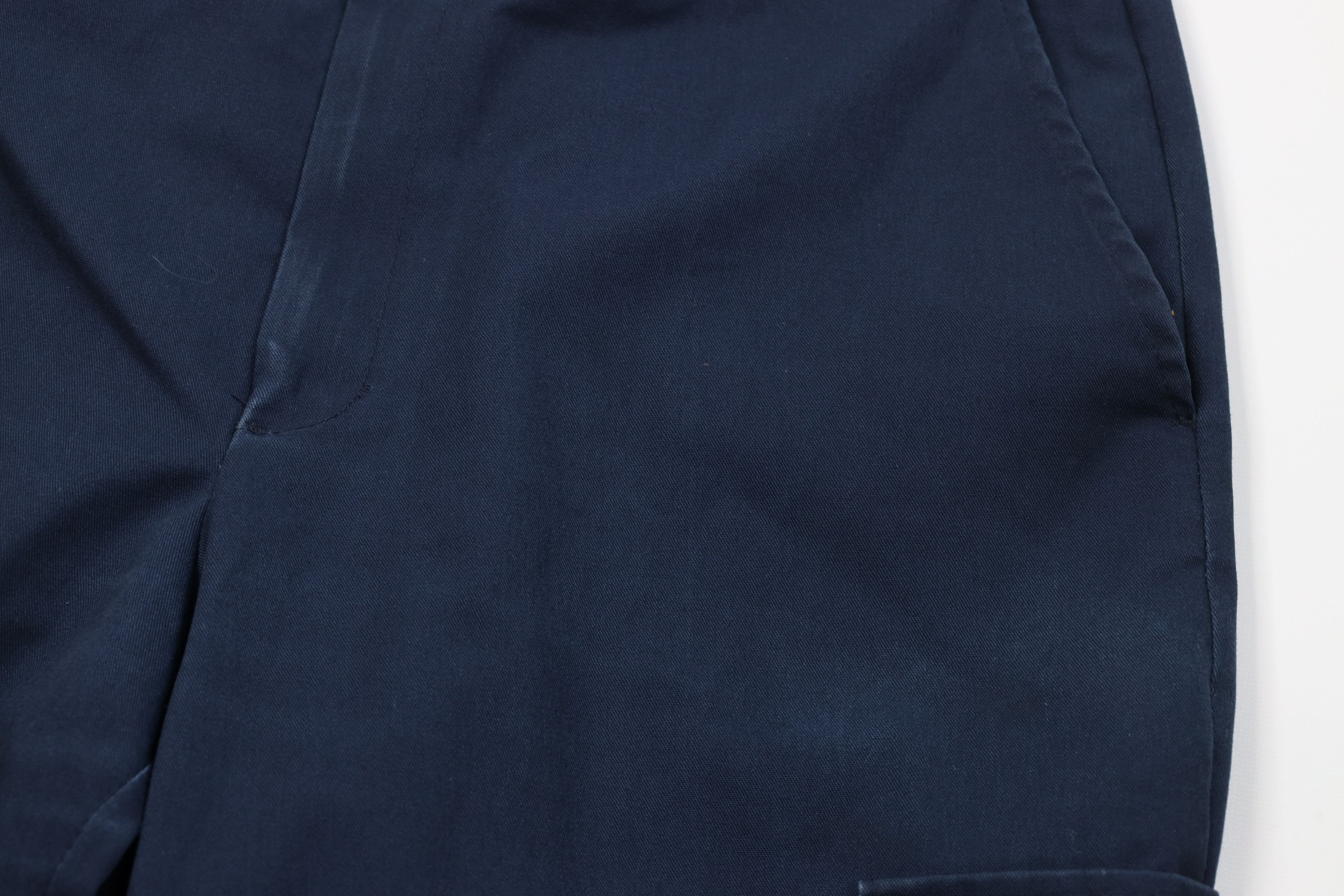 Vintage Vintage 90s Streetwear Wide Leg Cargo Pants Navy Workwear Size US 36 / EU 52 - 6 Thumbnail