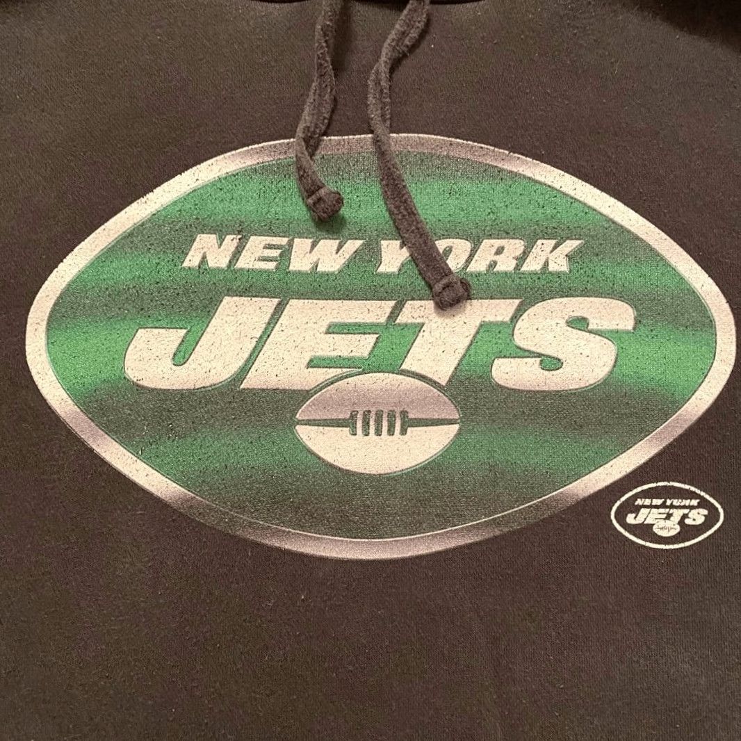 Vintage Fanatics Men's Tony Adams #33 New York Jets Hoodie Sweatshirt Black XL Size US XL / EU 56 / 4 - 2 Thumbnail