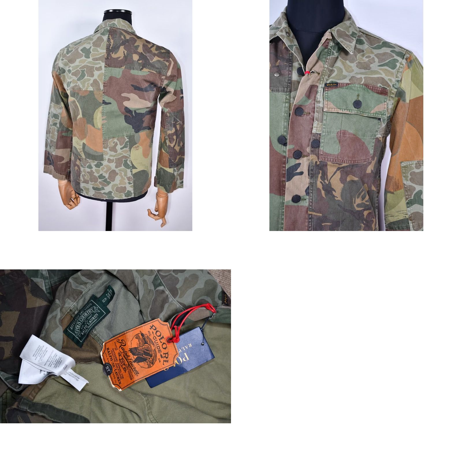 Polo Ralph Lauren Polo Ralph Lauren Military Army Camo Soldiers Fatigue Patchwork Jacket XS Mens Camouflage Navy? Size US XS / EU 42 / 0 - 8 Thumbnail