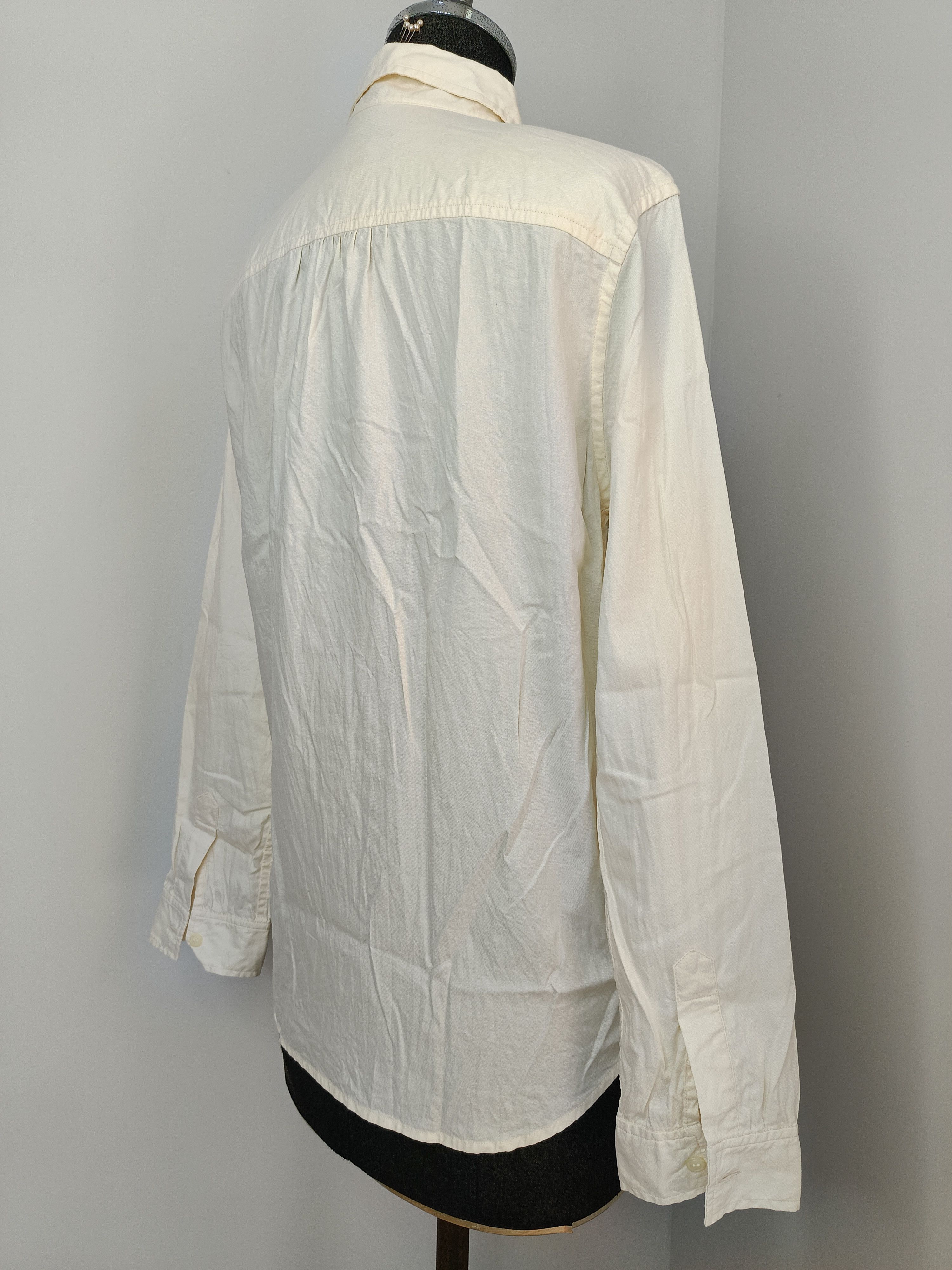 A.P.C. APC A.P.C. Romania 34 plain ivory white ladies shirt Size XXS / US 00 / IT 34 - 7 Thumbnail