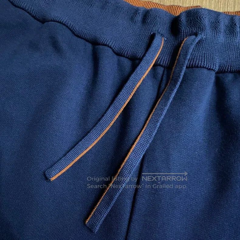 Loro Piana LORO PIANA Classic pull-on athletic pants in navy blue wit Size US 34 / EU 50 - 5 Thumbnail