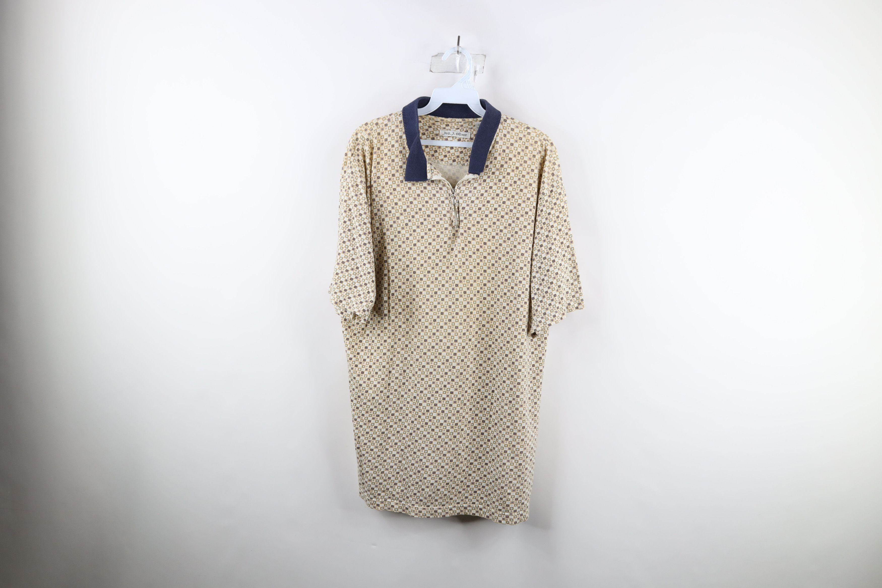 Nike Vintage 90s Streetwear Diamond Half Zip Golf Polo Shirt Size US L / EU 52-54 / 3 - 1 Thumbnail