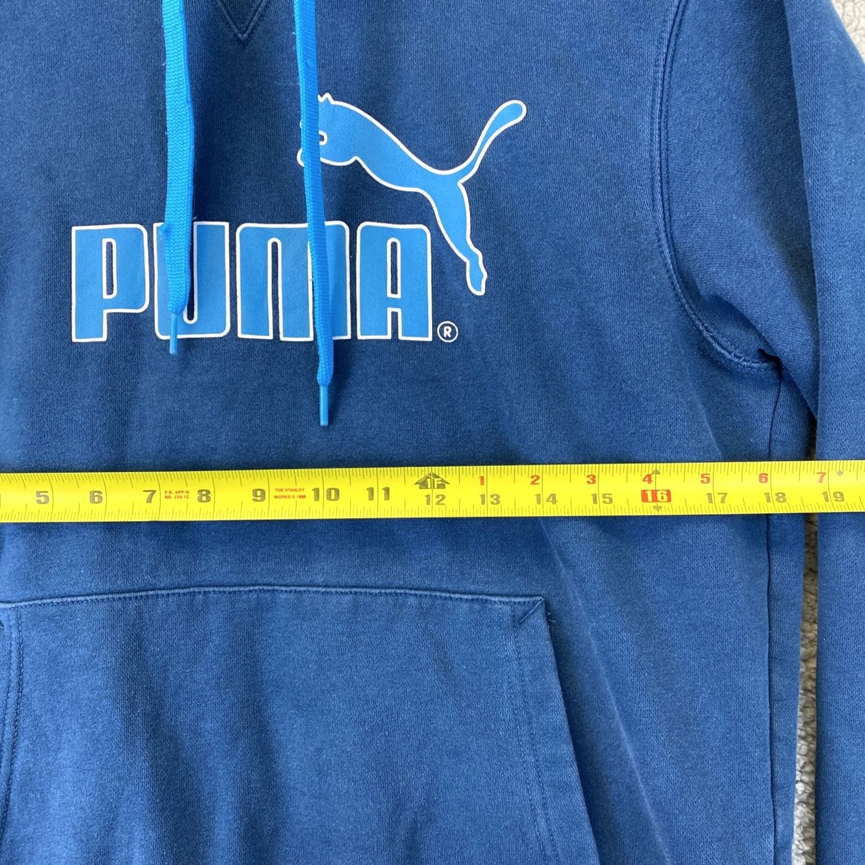 Puma PUMA Hoodie Mens Size M Turquoise Crew Neck Pullover Sweatshirt Long Sleeve Casual Modern Classic Fit Size US M / EU 48-50 / 2 - 5 Thumbnail