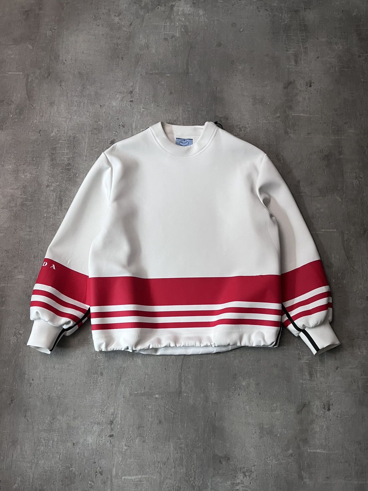 Prada Prada 2021 Ski sweatshirt white red very rare Size US M / EU 48-50 / 2 - 1 Thumbnail