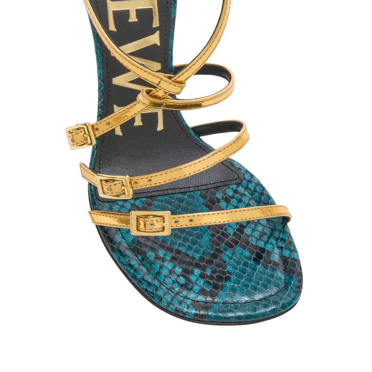 Loewe LOEWE $1800 Comic Gold/Multicolor Sandals New & Authentic (W Size US 7 / IT 37 - 4 Thumbnail