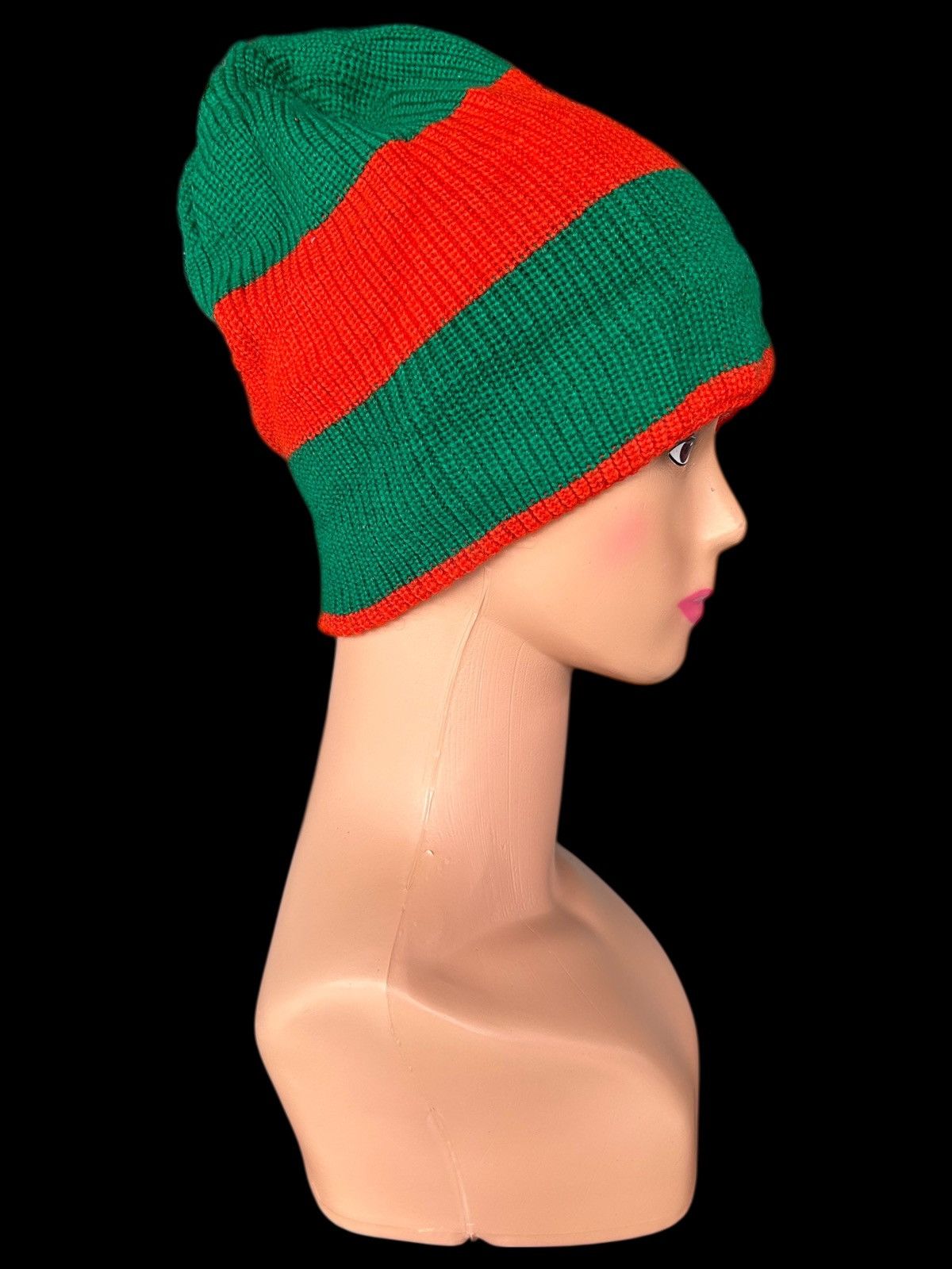 Japanese Brand × Kapital × Vintage Stripe Vintage Japanese Style knitt Beanie Hats Size ONE SIZE - 1 Thumbnail