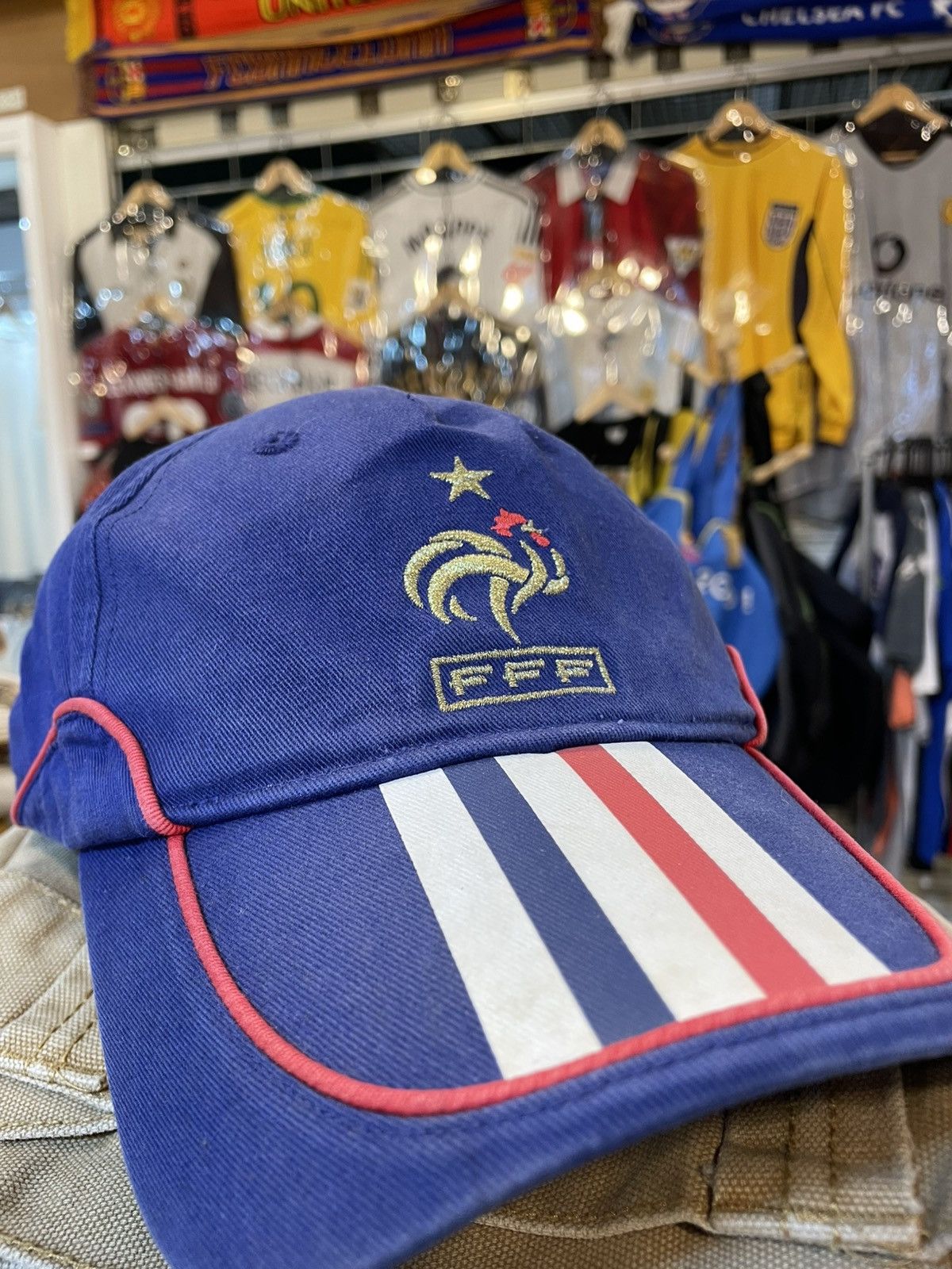 Adidas Y2K Adidas France Football Cap Size ONE SIZE - 3 Thumbnail