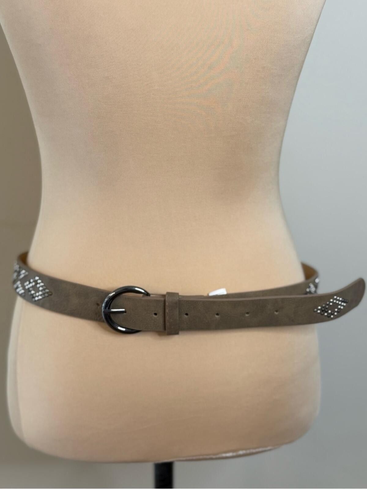 Other Faux leather western belt brown with black white beads 42” Size ONE SIZE - 1 Thumbnail