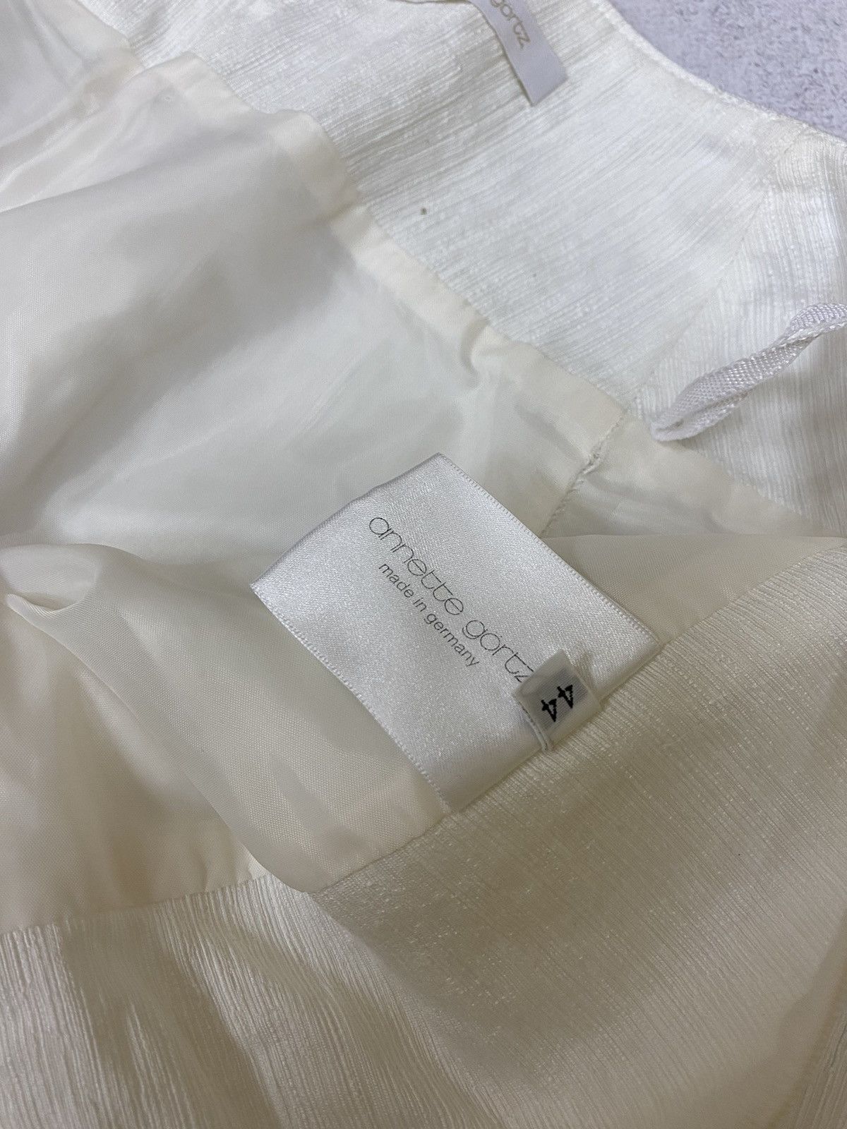 Annette Gortz Annette Gortz Womens White Wide Leg Trousers Pants Size 44 Size 30" / US 8 / IT 44 - 7 Thumbnail
