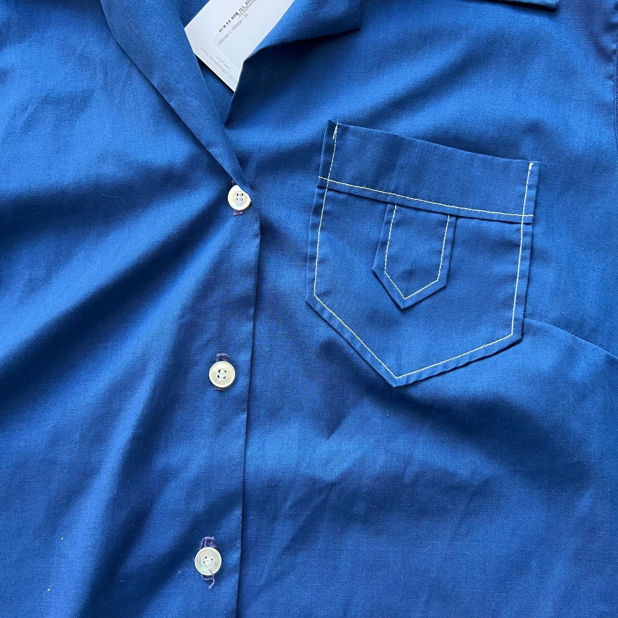 Vintage Vintage 90s Sleeveless Button Up Collar Shirt Size M / US 6-8 / IT 42-44 - 4 Thumbnail
