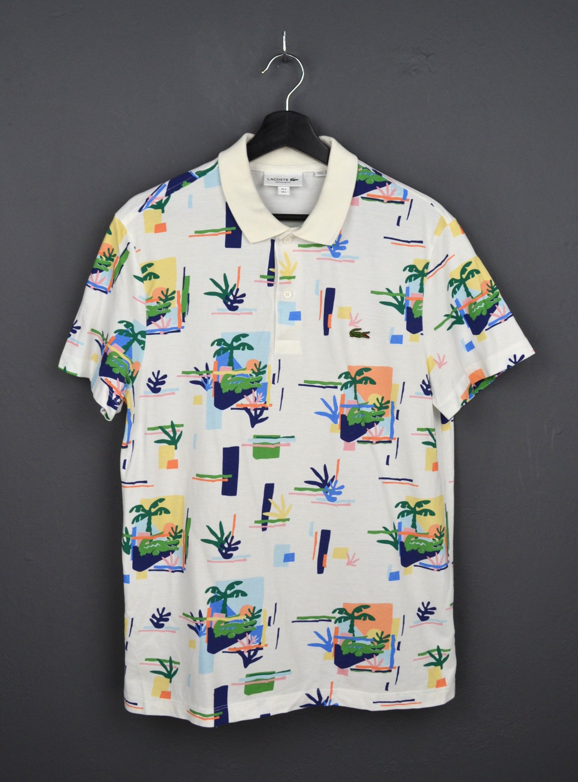 Lacoste Regular Fit 5 L Print Cotton Piqué Polo Shirt