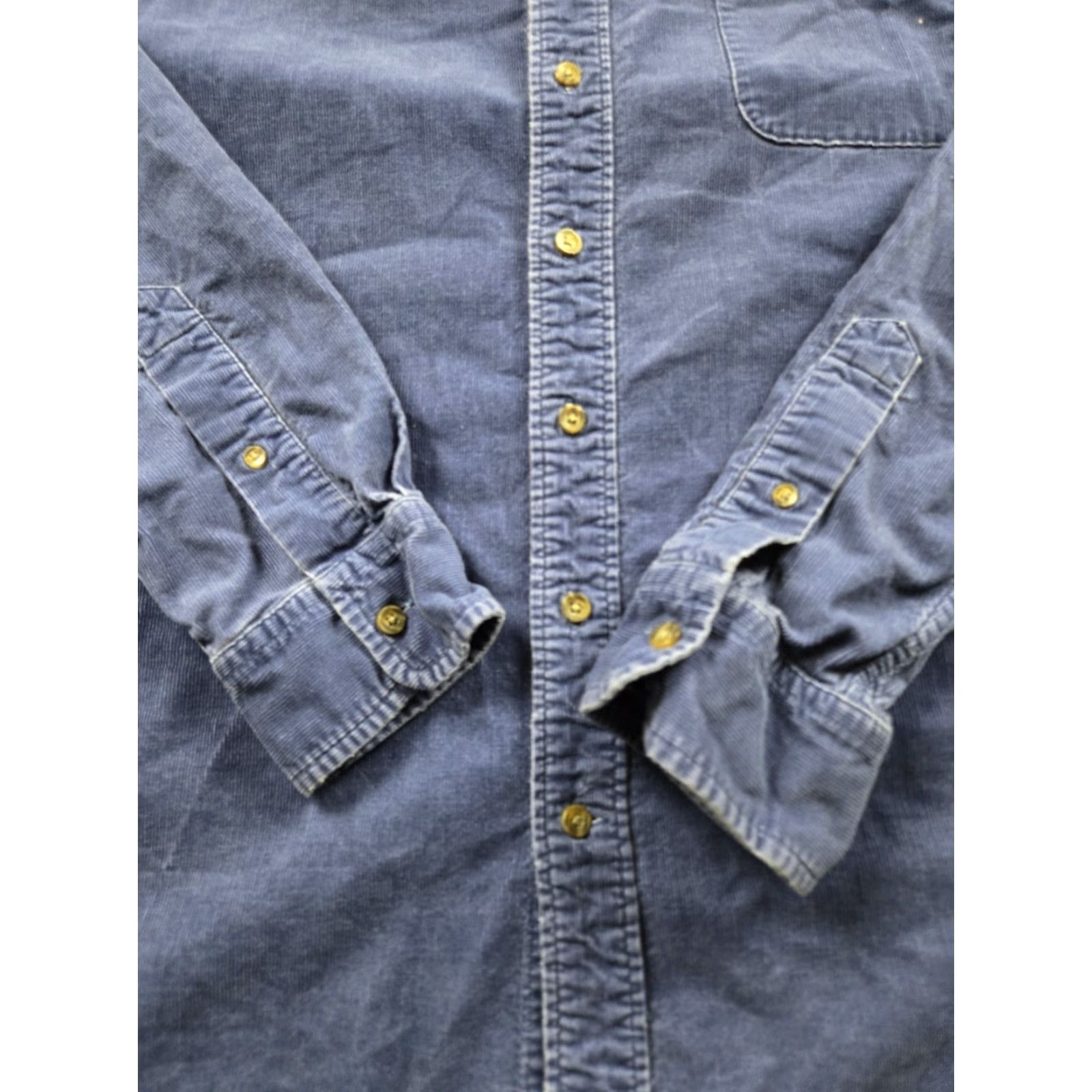 Vineyard Vines Vineyard Vines Shirt Mens 2XL Blue Corduroy Slim Fit Tucker Shirt Long Sleeve Size US XXL / EU 58 / 5 - 3 Thumbnail