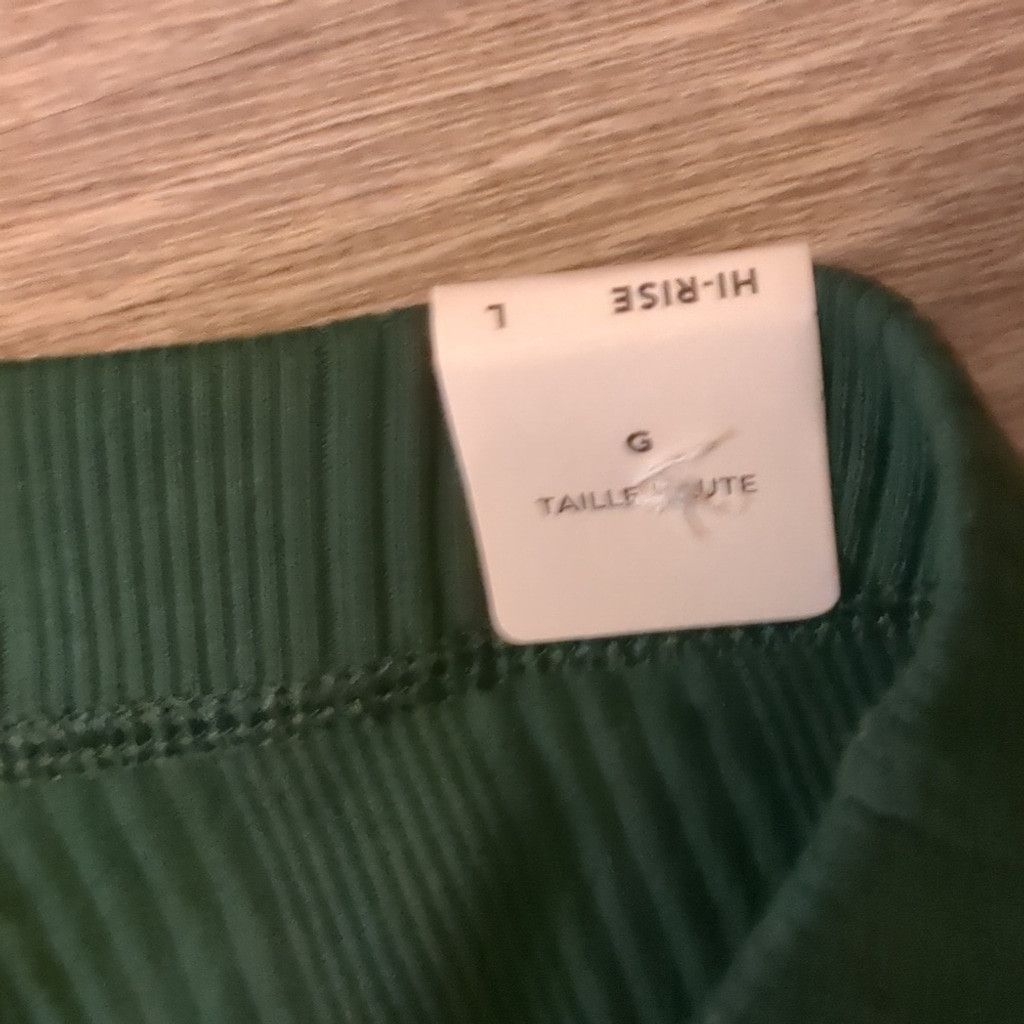 Other Aerie green ribbed ho rise flare pants size large Size 32" / US 10 / IT 46 - 4 Thumbnail