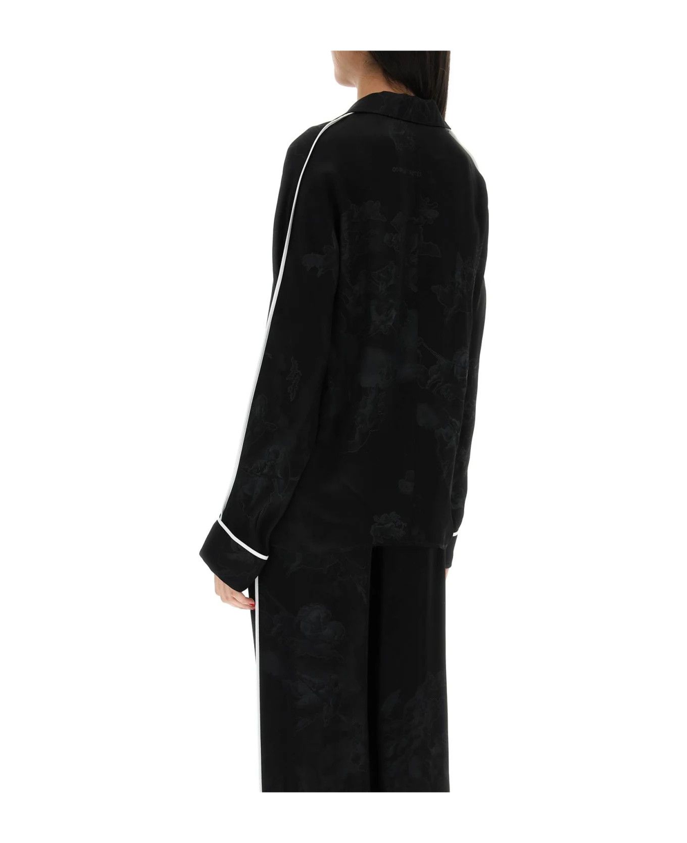 Off-White o1y1225 Solid Color Shirt in Black/White Size XS / US 0-2 / IT 36-38 - 3 Thumbnail