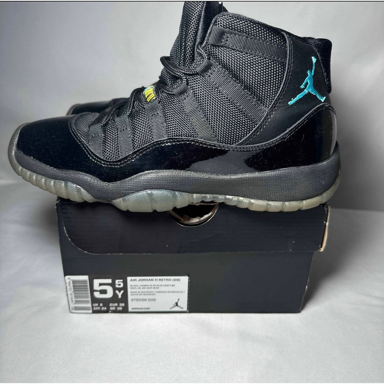 Jordan Brand × Nike Size 5.5 Nike Air Jordan 11 Retro GS Gamma Blue Men's Shoes Size US 5.5 / EU 38 - 8 Thumbnail