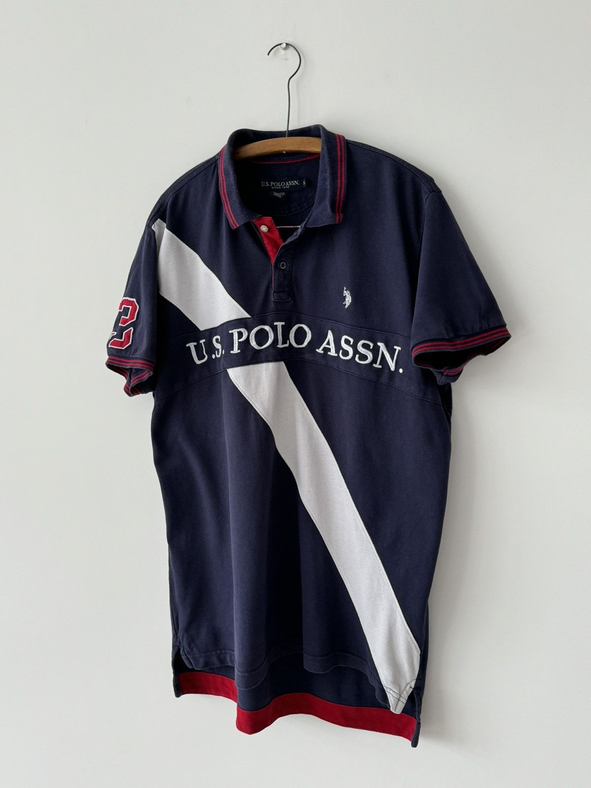 U.S. Polo Assn. × Vintage Vintage U.S. Polo Assn. #3 Slim Chief Keef Polo Shirt Size US XL / EU 56 / 4 - 2 Thumbnail