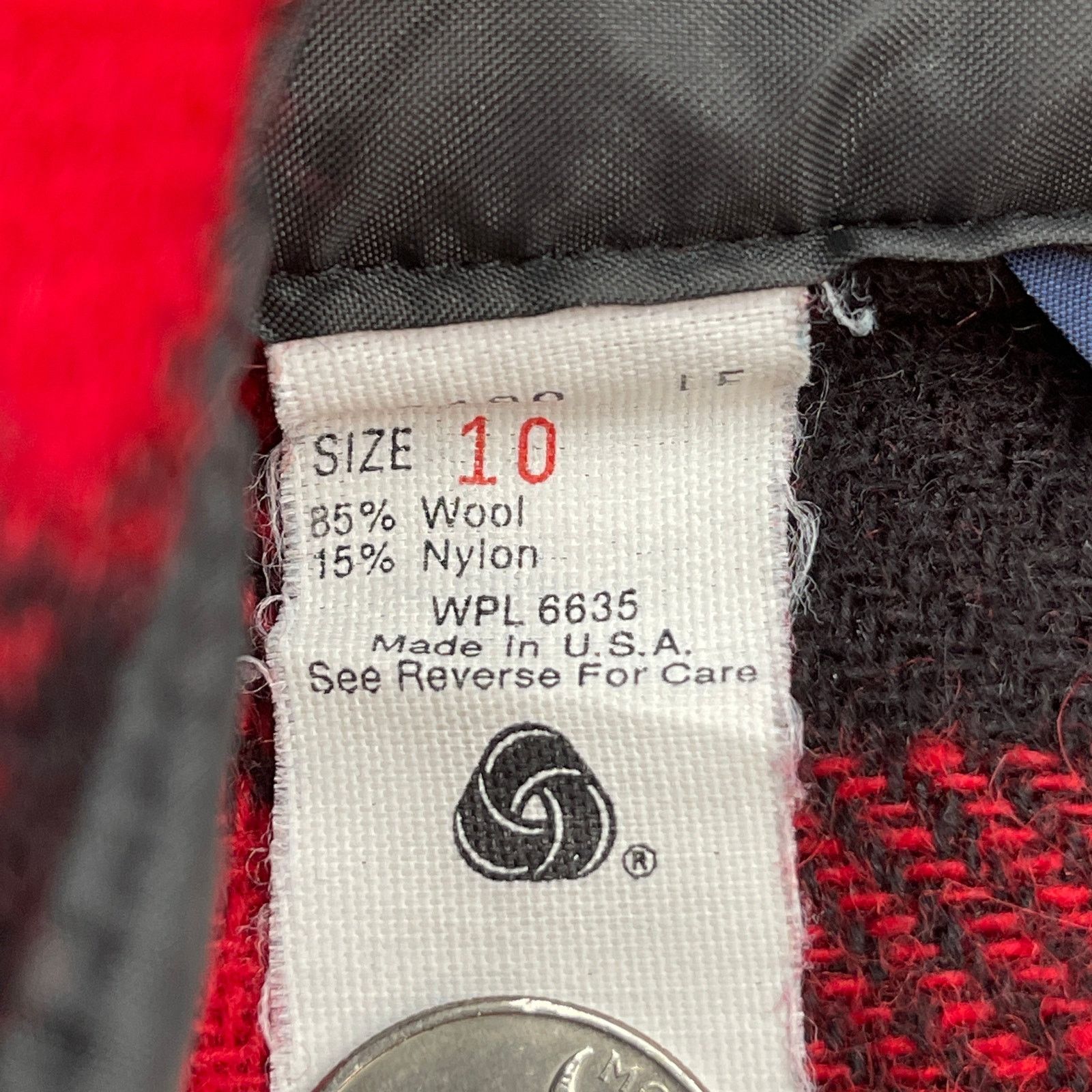 Lands' End × Vintage Lands' End Buffalo Check Wool Shirt Vintage Red Black Plaid Size M / US 6-8 / IT 42-44 - 5 Thumbnail