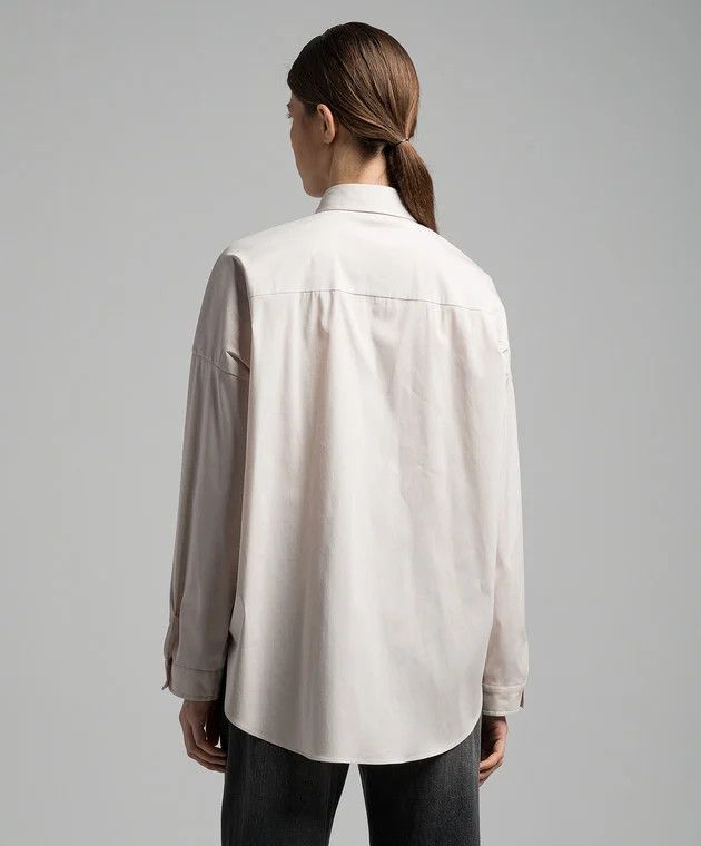Brunello Cucinelli o1w1db10825 Blouse in Light/Pastel Pink Size S / US 4 / IT 40 - 4 Thumbnail