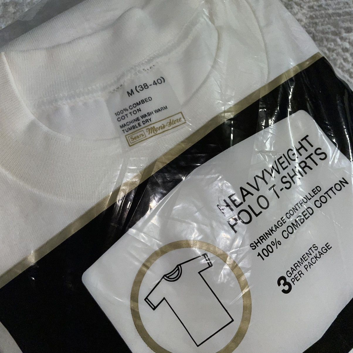 Sears × Vintage True Vintage Sears 3 pack Combed cotton t-shirt Size US M / EU 48-50 / 2 - 2 Thumbnail