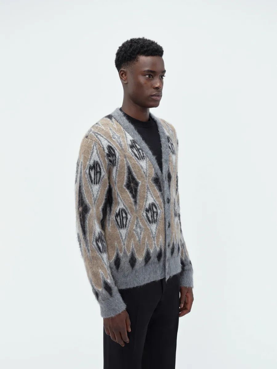 Amiri o1w1db11224 Argyle Mohair Cardigan in Multicolor Size US S / EU 44-46 / 1 - 3 Thumbnail
