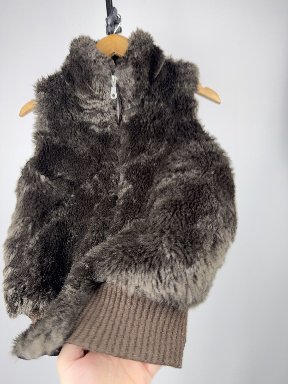 Hysteric Glamour Y2K Vintage 00s Japanese Faux fur vest Opium Avant-garde Size S / US 4 / IT 40 - 4 Thumbnail
