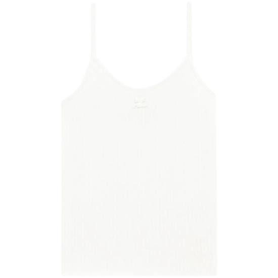 Courreges COURREGES Women Tops PERMDE012FI 0001 0001 WHITE Size S / US 4 / IT 40 - 1 Thumbnail