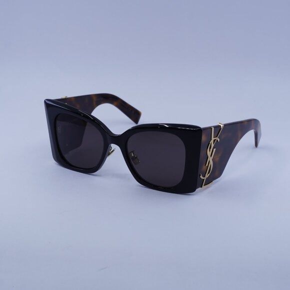Saint Laurent Paris Saint Laurent SLM119/F BLAZE 003 Sunglasses Havana Frame Size ONE SIZE - 4 Thumbnail