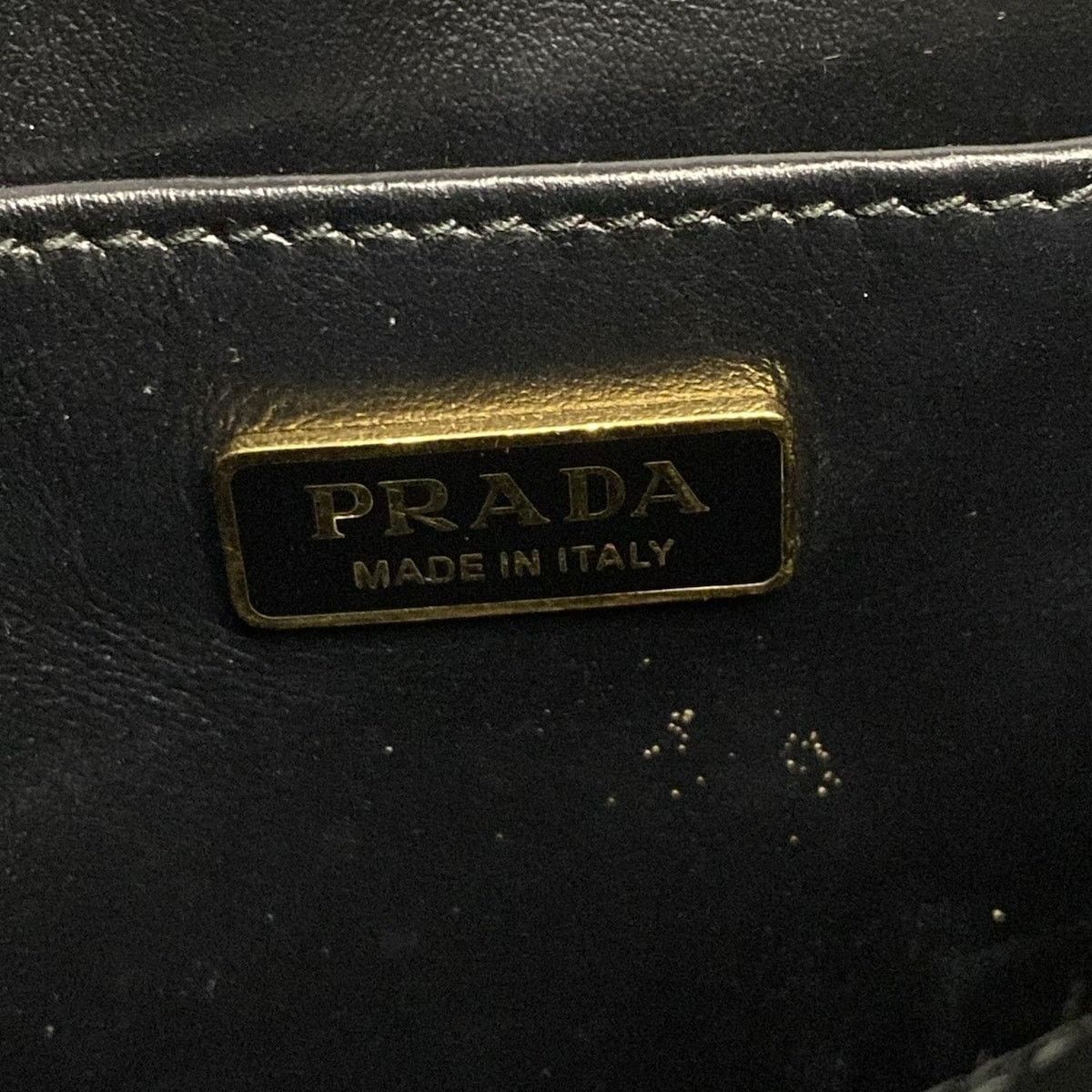 Prada PRADA Prada Symbol Embroidered Fabric Mini Bag Tote Bag Size ONE SIZE - 12 Thumbnail