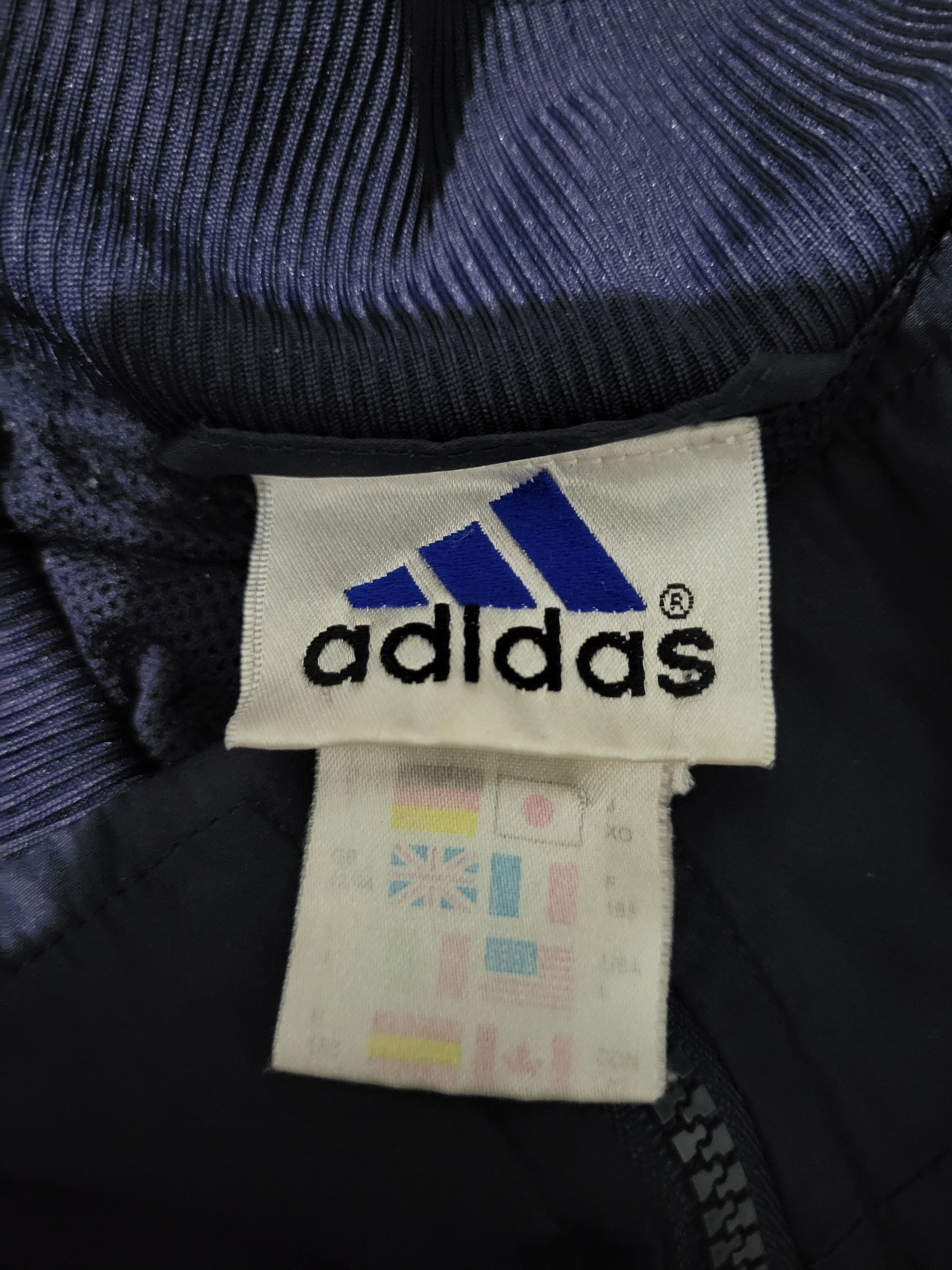 Adidas 90's Adidas Blue and White Windbreaker Size US L / EU 52-54 / 3 - 1 Thumbnail