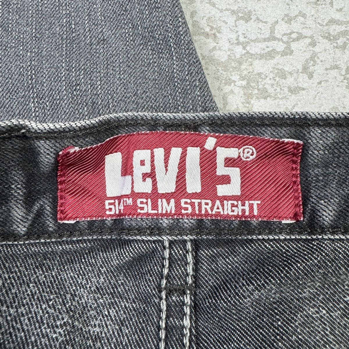 Levi's Levis 514 Washed Black Slim Straight Jean Size US 30 / EU 46 - 13 Thumbnail