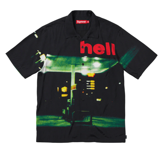 Image of Supreme Hell S/s Shirt Black Size Small Dash Snow, Men's