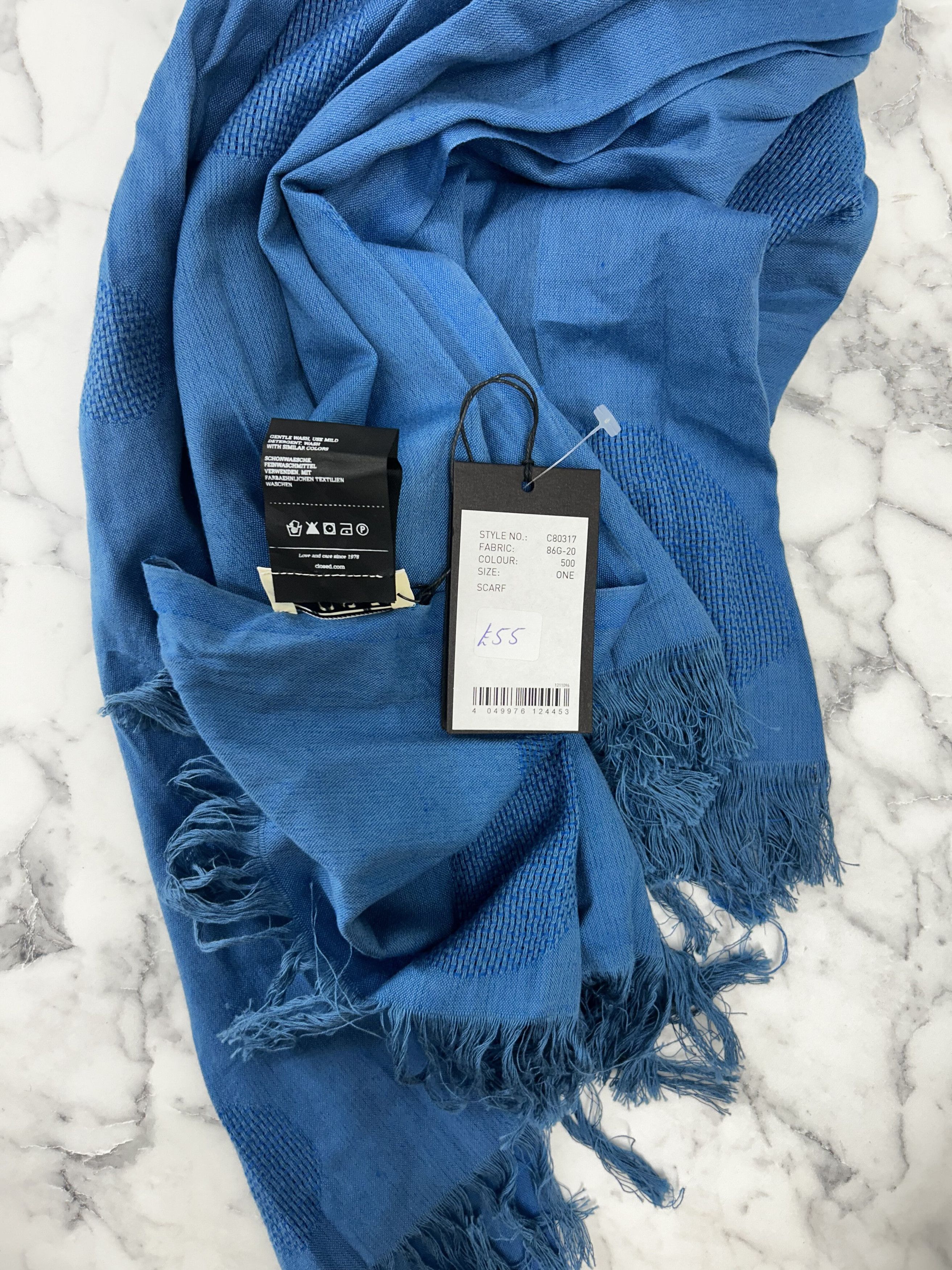 CLOSED Closed Blue Overdye Scarf Size ONE SIZE - 4 Thumbnail